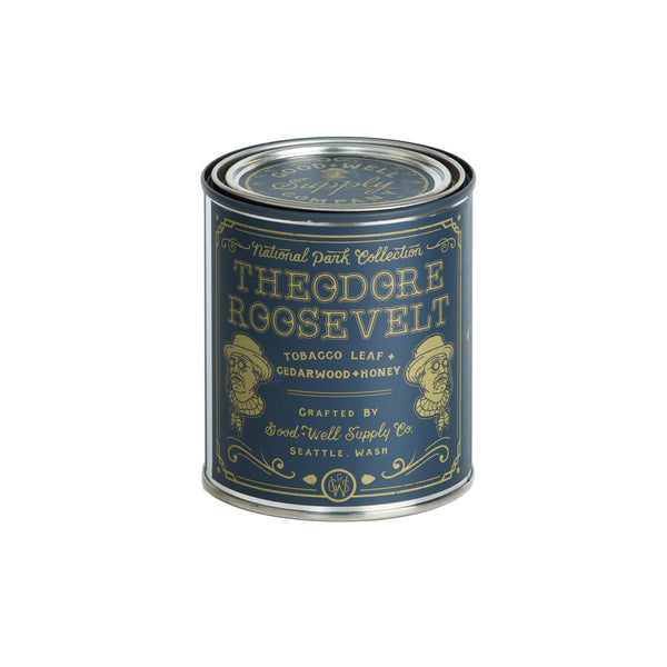 Theodore Roosevelt Candle - Tobacco, Cedar & Honey - Pint