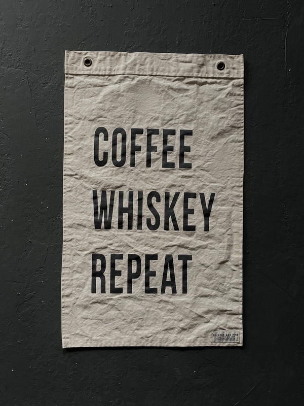 Coffee Whiskey Repeat Flag