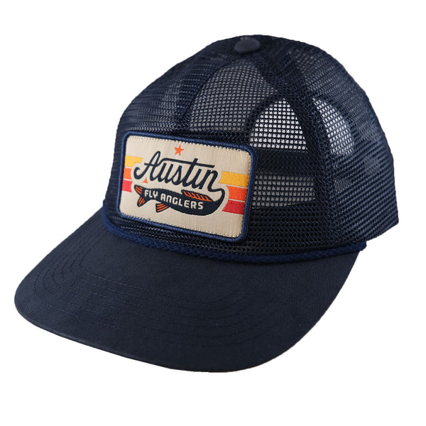 Austin Fly Anglers Cap - Navy Mesh