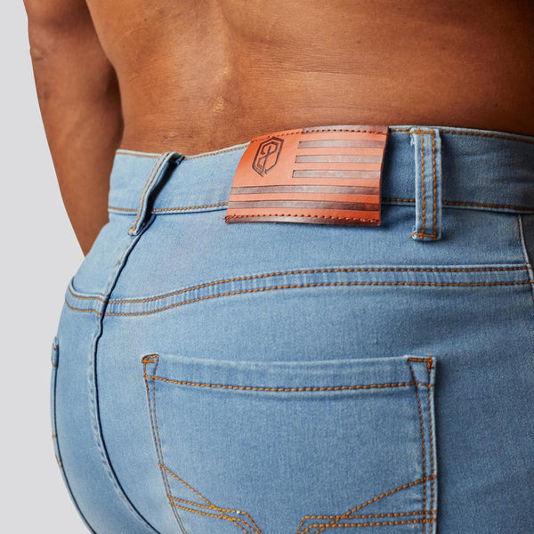 Stretchy Jorts - Denim