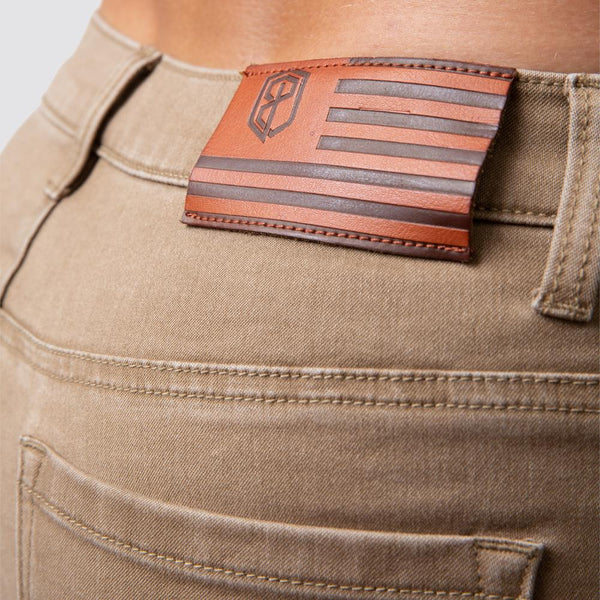 Stretchy Jorts - Khaki