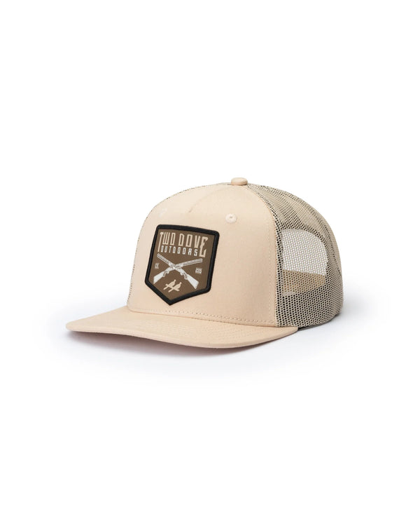 Gun Patch 5 Panel Trucker - Tan