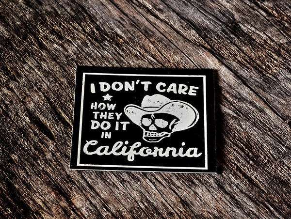 Dont Care Sticker - Black