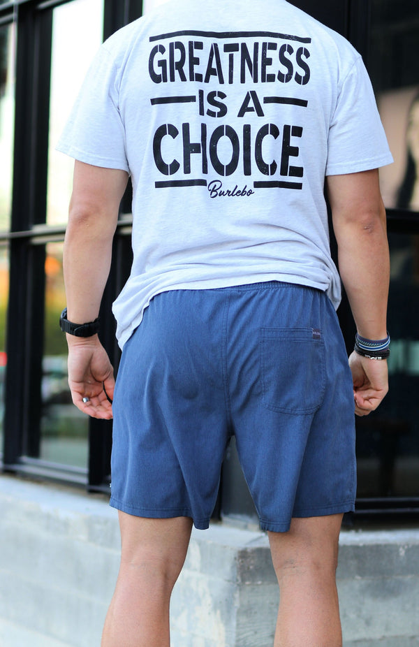 Burlebo - Athletic Shorts - Heather Navy - USA Liner