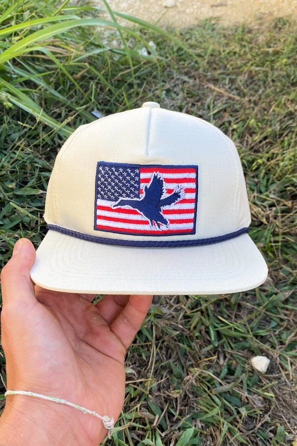 American Flag Duck Cap
