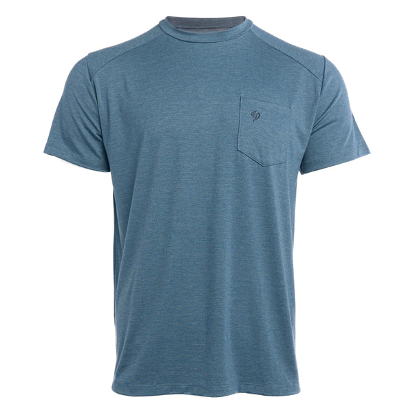 Duck Camp - L.W. Pocket Tee - Heathered Cenote