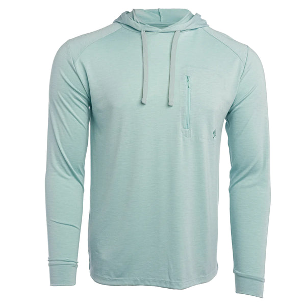 Duck Camp - L.W. Bamboo Hoodie - Heathered Surf