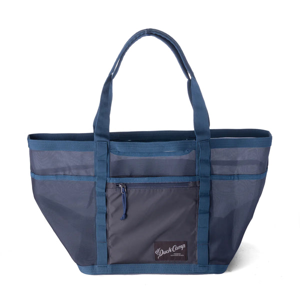 Duck Camp - Mesh Gear Tote - Medium - Charcoal/Coast Blue