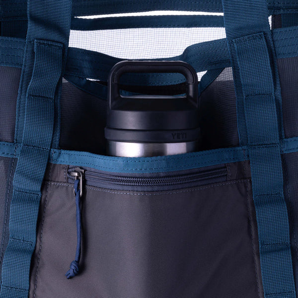 Duck Camp - Mesh Gear Tote - Medium - Charcoal/Coast Blue