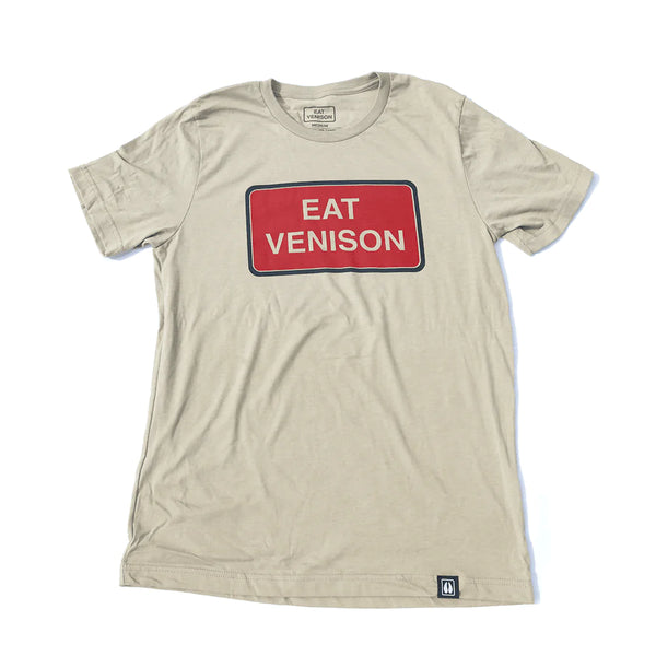 Eat Venison - T Shirt - Stone