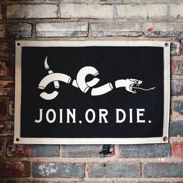 Join or Die - Camp Flag