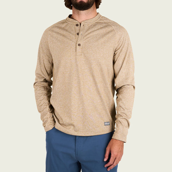 Marsh Wear - Harkers Island Fleece Henley - Wood Thrush