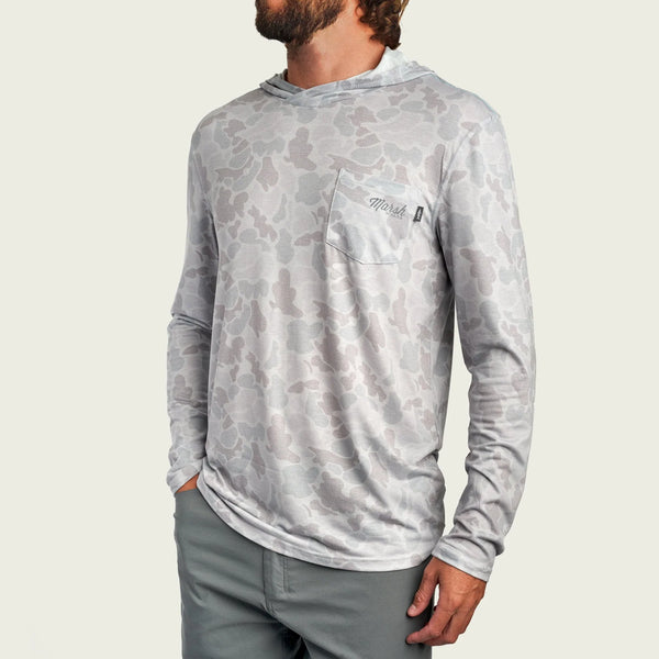 Marsh Wear - Mallard Pamlico Performance Hoodie - Grey Camo