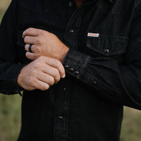 Sendero - The Wyatt Shirt - Midnight Denim