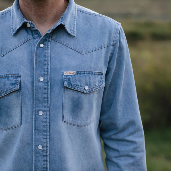 Sendero - The Wyatt Shirt - Vintage Denim
