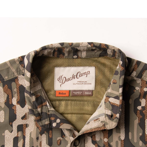 Duck Camp - Lightweight Hunting Shirt - Short Sleeve - Woodland