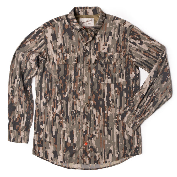 Duck Camp - Lightweight Hunting Shirt - Long Sleeve - Woodland