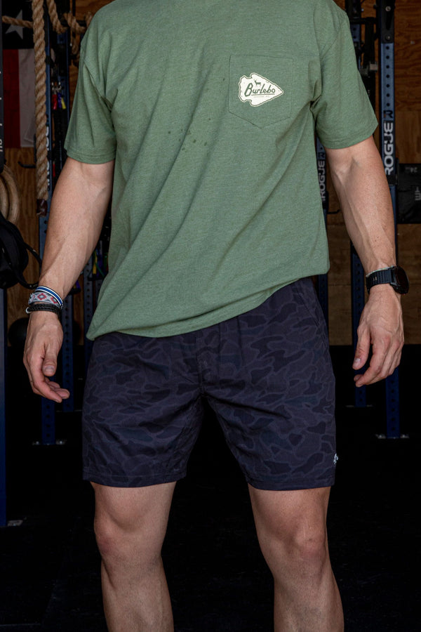 Burlebo - Athletic Shorts - Challenger Camo - Black Liner