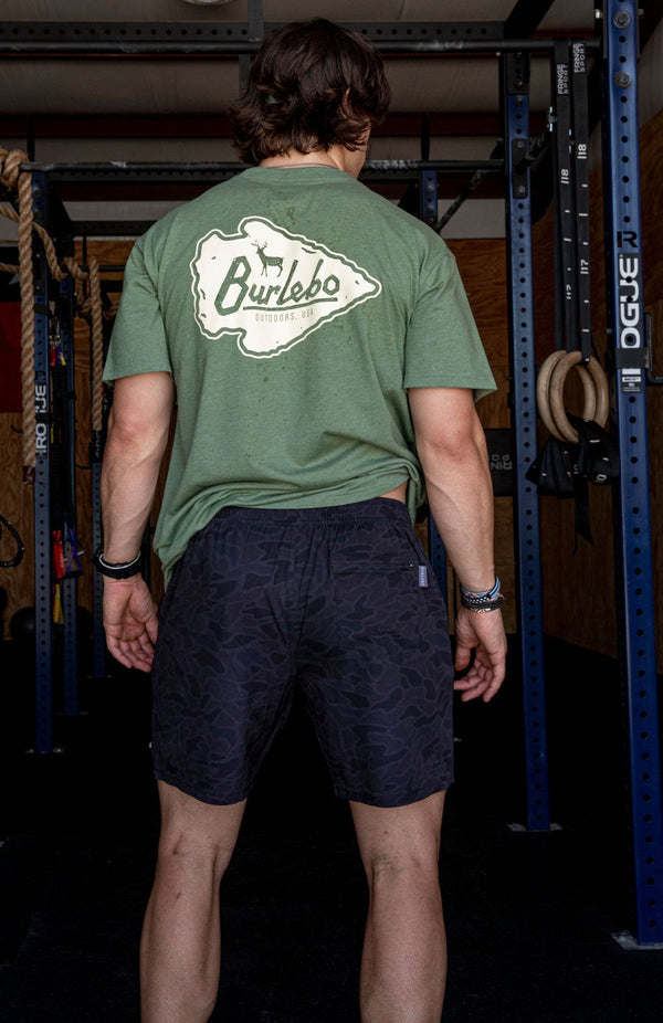 Burlebo - Athletic Shorts - Challenger Camo - Black Liner