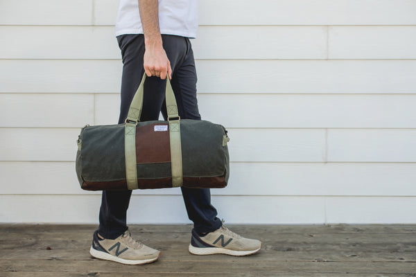 48-Hour Duffel Bag | Olive Green + Brown