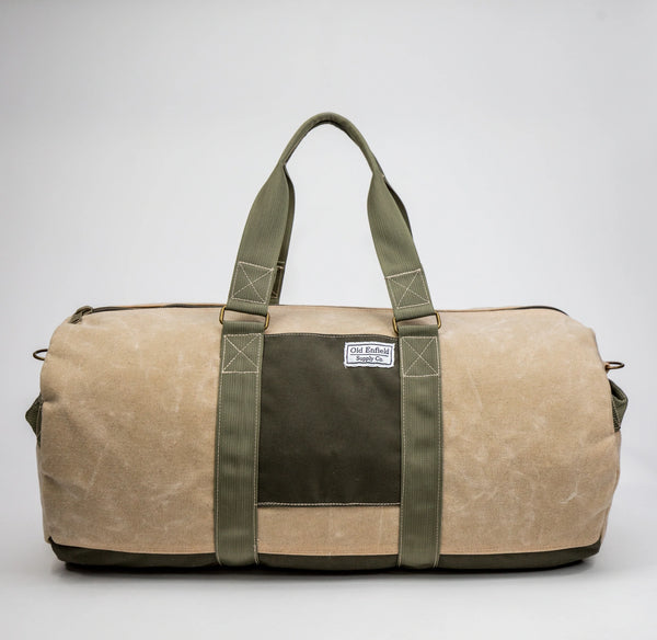 48-Hour Duffel Bag | Tan + Olive Green