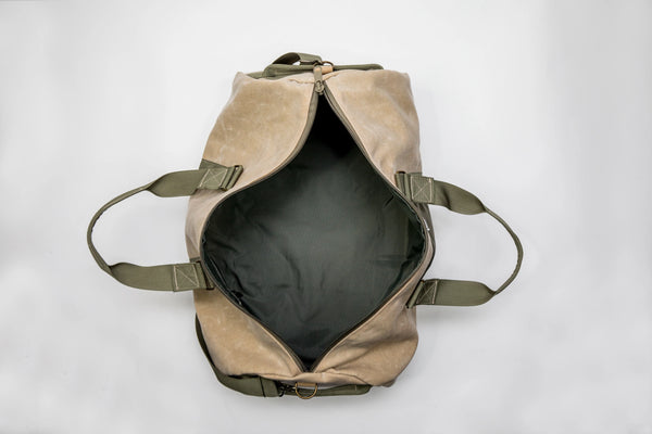 48-Hour Duffel Bag | Tan + Olive Green