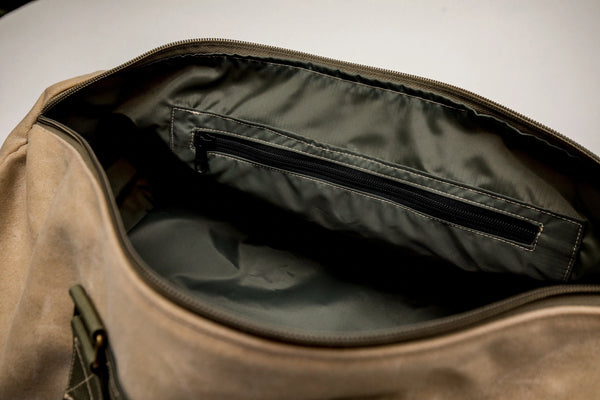 48-Hour Duffel Bag | Tan + Olive Green