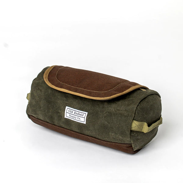 Heritage Dopp Kit | Olive Green + Brown