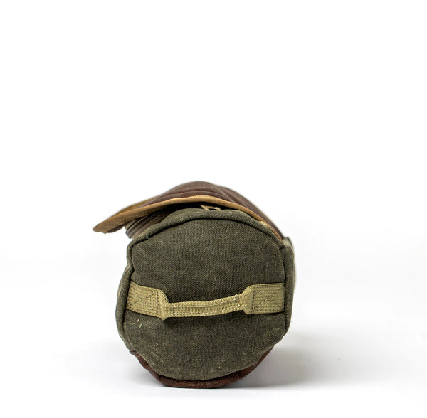 Heritage Dopp Kit | Olive Green + Brown