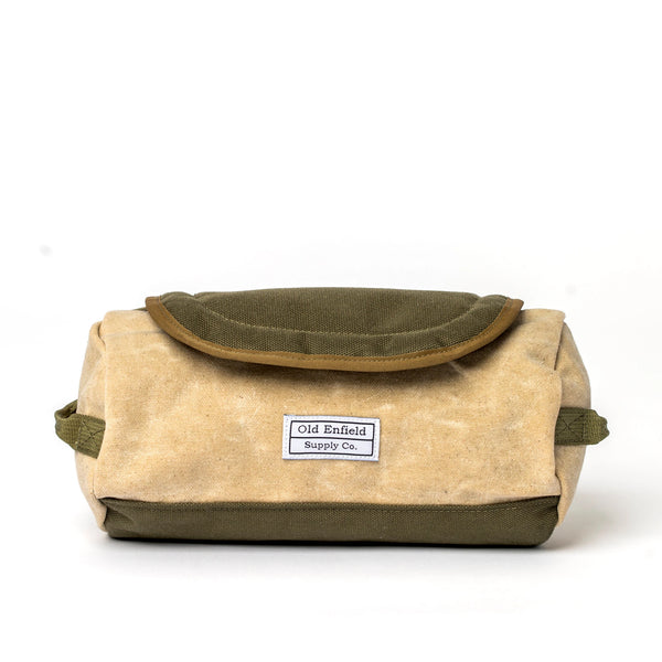 Heritage Dopp Kit | Tan + Olive Green