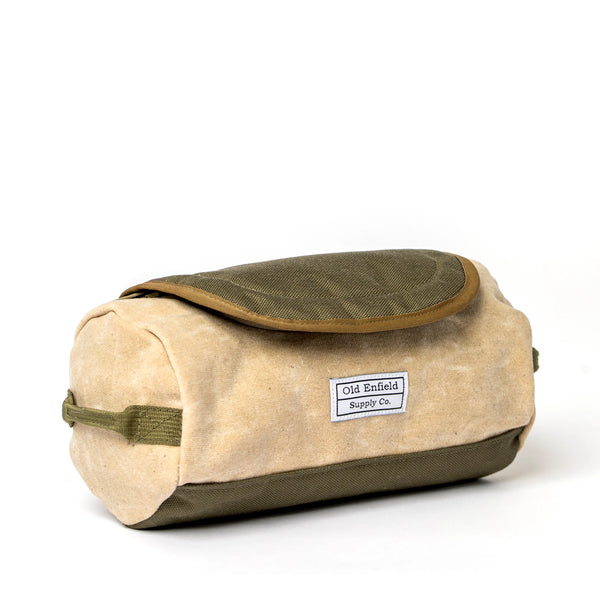 Heritage Dopp Kit | Tan + Olive Green