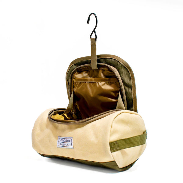 Heritage Dopp Kit | Tan + Olive Green