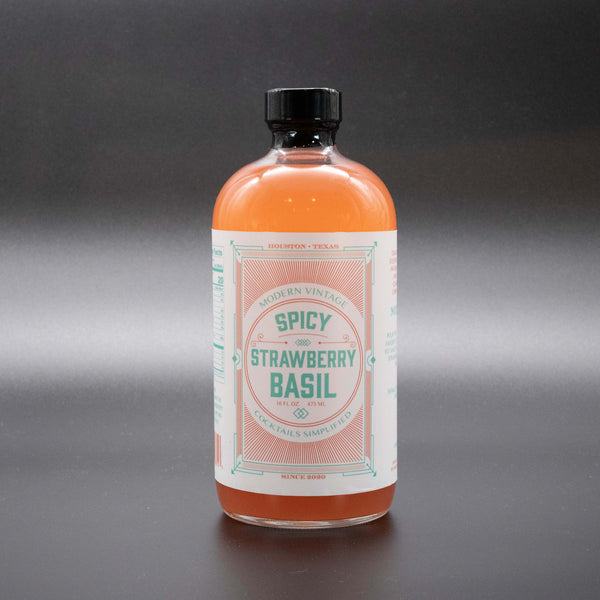 Spicy Strawberry Basil Cocktail Mixer