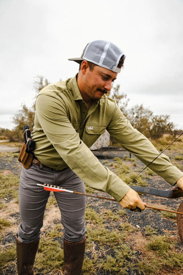 Ultimate Outdoor Blend Olive Green - Long Sleeve