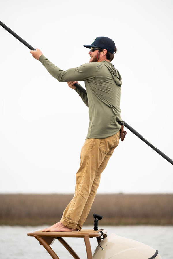 Duck Camp - Lightweight Bamboo Hoodie - River Rock