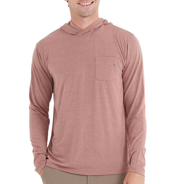 Free Fly - Bamboo Crossover Hoodie - Heather Brick