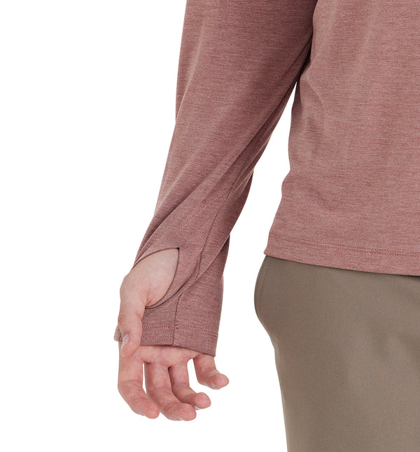 Free Fly - Bamboo Crossover Hoodie - Heather Brick