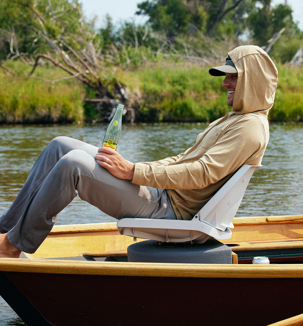 Free Fly - Bamboo Crossover Hoodie - Heather Brick