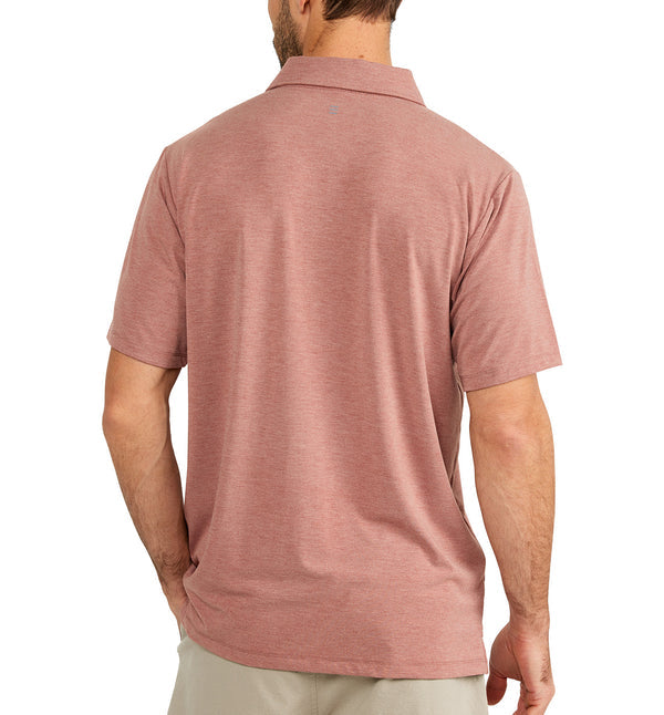 Free Fly - Bamboo Flex Polo - Heather Adobe Red