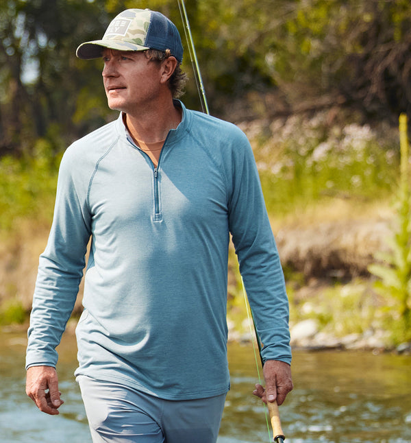Free Fly - Bamboo Flex Quarter Zip - Midnight